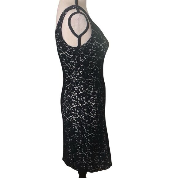 Vintage INC Black Lace Sheath Dress Sz 4 Party, Cocktail Party, Date Night - Picture 3 of 11